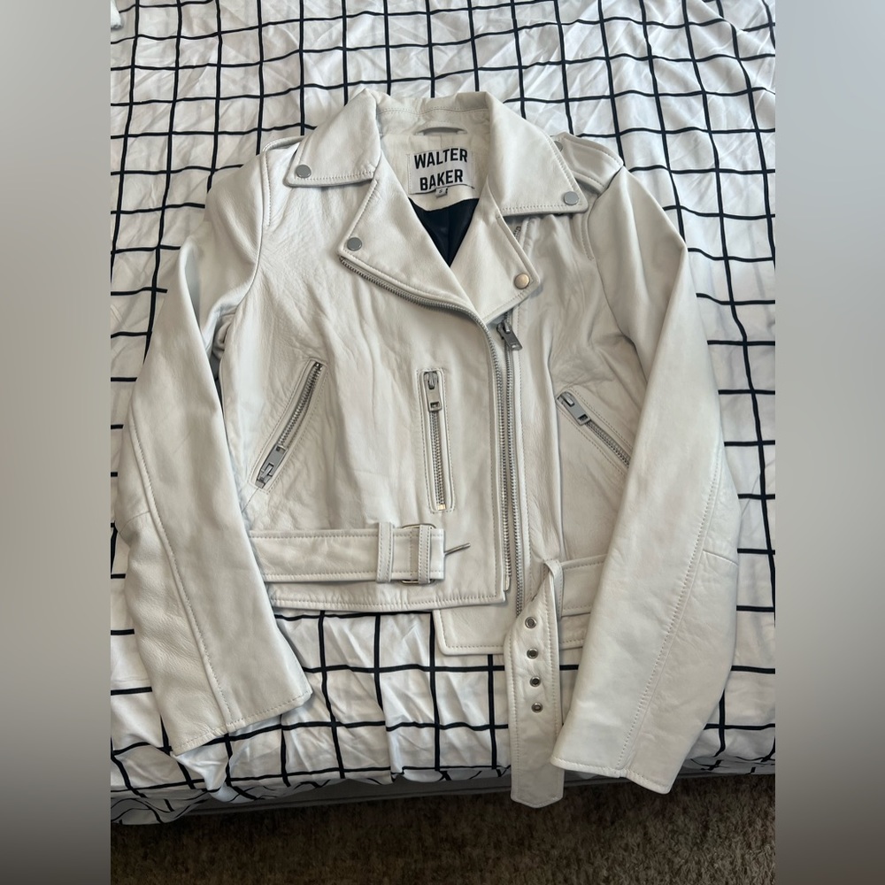 Walter Baker Lambskin Leather Motorcycle Jacket